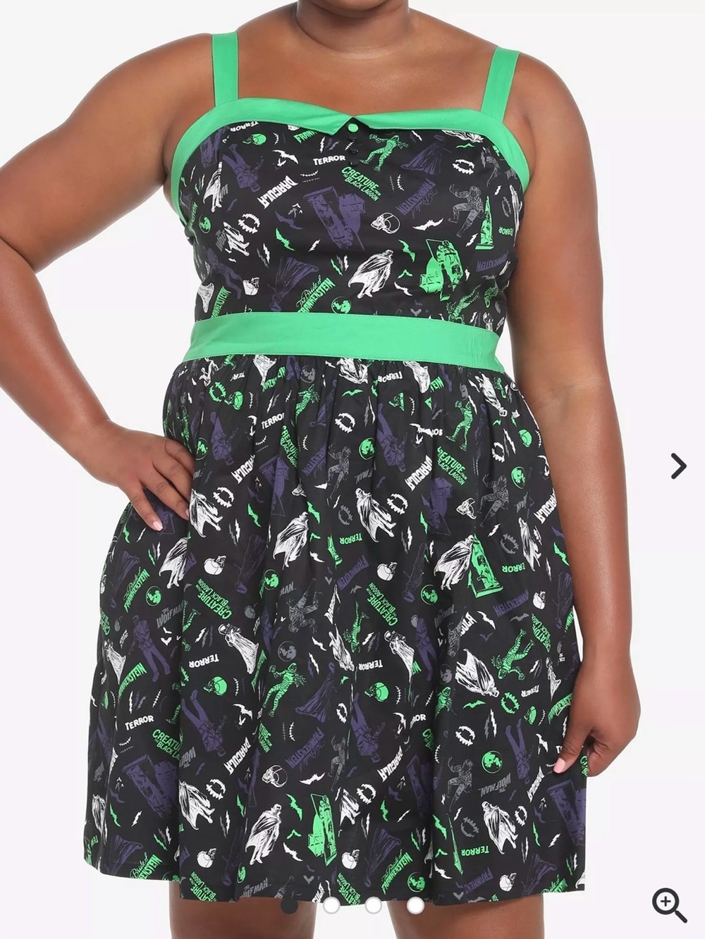 Universal Monsters Plus Size Retro Fit and Flare Dress